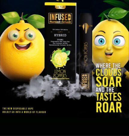 Infused premium lemon poppers